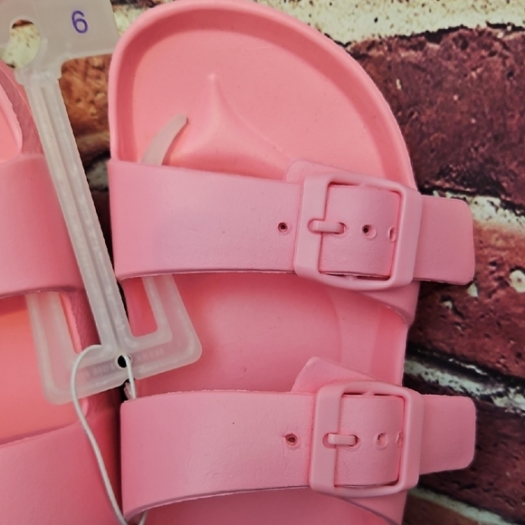 Pink Double Strap Sandals - Picture 2 of 6